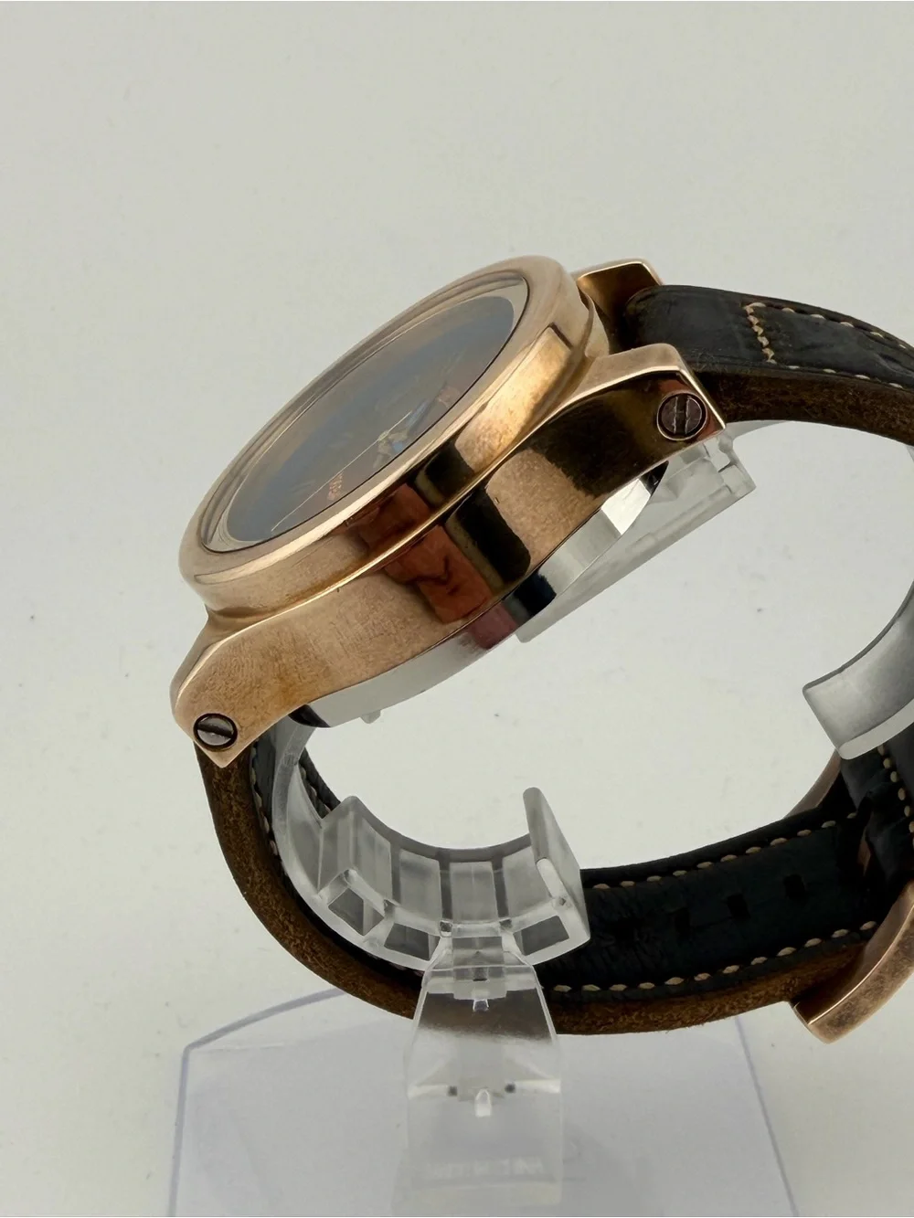 IMMELMANN - SUPER RARE - Handmade polished bronze - ETA2892-2A; custom strap